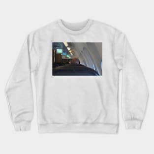 Bald man with headphone Crewneck Sweatshirt